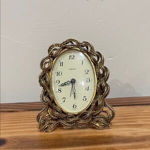 Stylebuilt Wind-up Alarm Clock Ornate Metal Case Vintage Rare Made In Germany